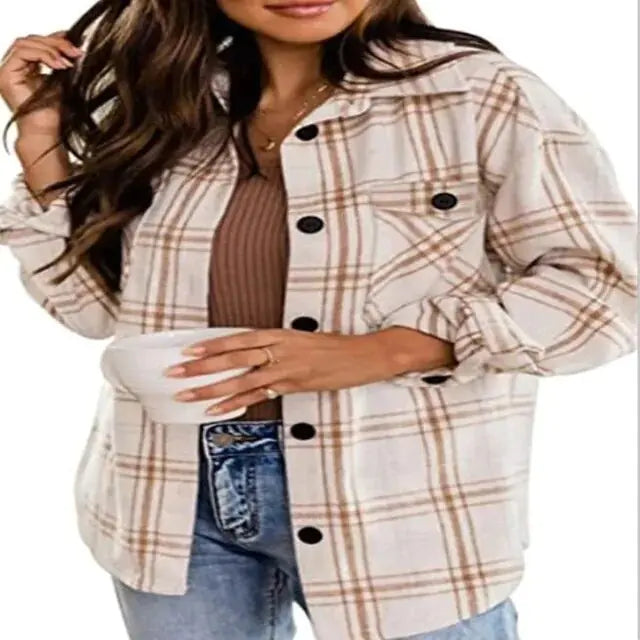 YA - Flanell plaid jakke