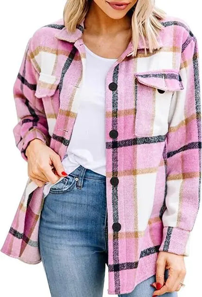 YA - Flanell plaid jakke