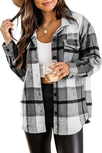 YA - Flanell plaid jakke