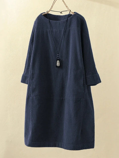 YA - Corduroy Oversized Kjole